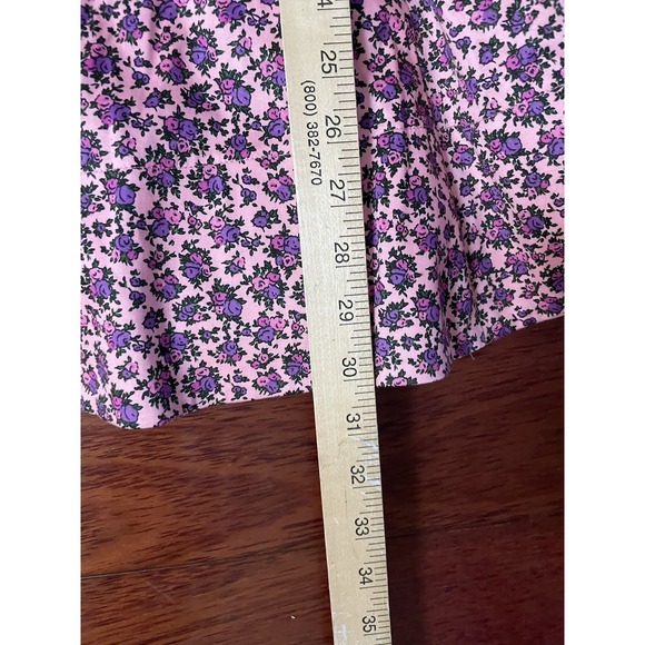 Betsey Johnson Dress Lace-up Corset Punk Glam Flirty 80s Ditsy Floral 2 B37 - Picture 12 of 12